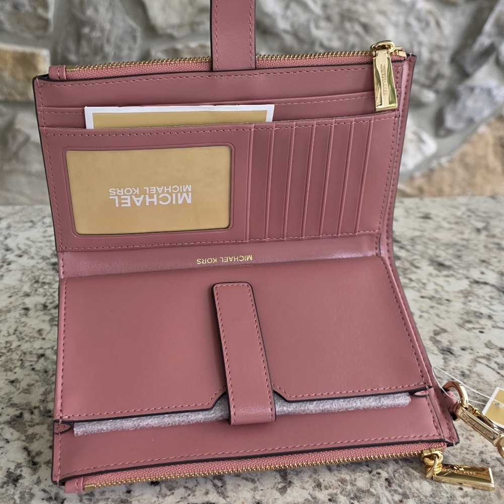 Michael Kors Carter Color-Block Pink Tote SET - Picture 10 of 13